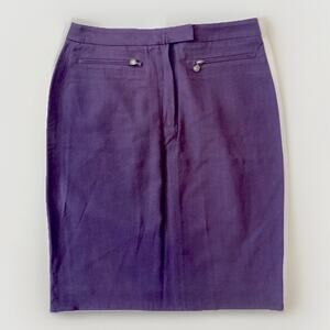 Gucci Vintage Dark Purple Pencil Skirt Size 42 (6)